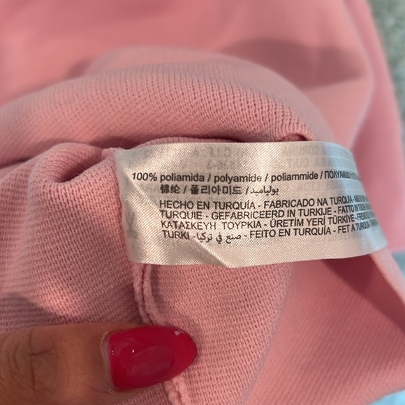 🔥Zara Pink Fitted Ribbed T-Shirt with Mandarin Collar🔥 - Picture 6 of 6